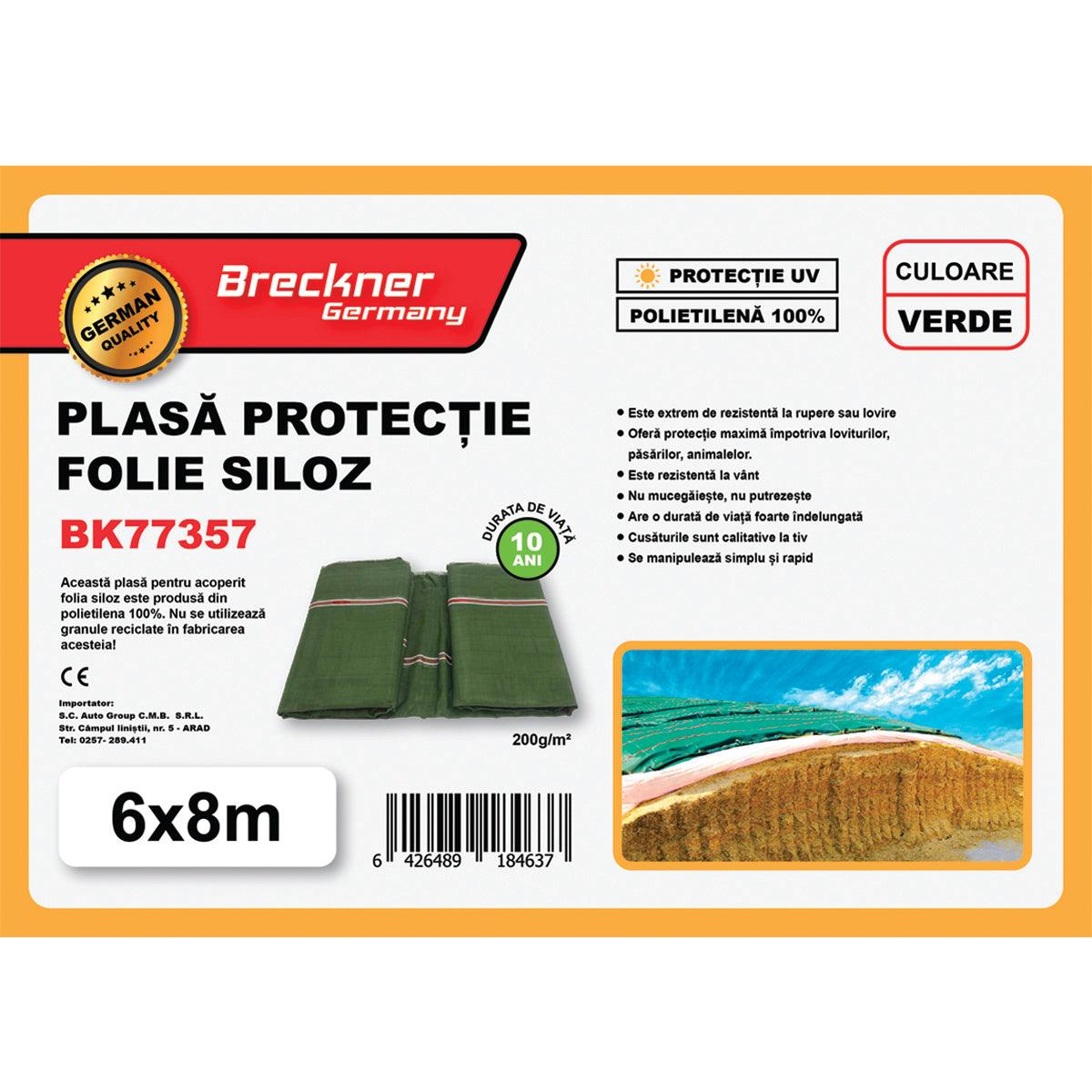 Telone di protezione per insilato 6 x 8 mt. 200gr/m2. Rete di protezione per insilati Rete/copertura di protezione per silo Breckner Germany - immagine 3