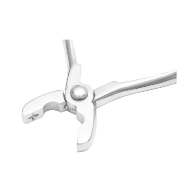 Tenaglia Acciaio Inox per applicare gli anelli nasali in fil di ferro per suini Breckner Germany - immagine 4