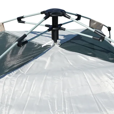 Tenda da campeggio automatica a montaggio rapido per 2 persone, 2 porte, apertura su 4 lati, zanzariera, impermeabile, 240x240x155 cm - immagine 6