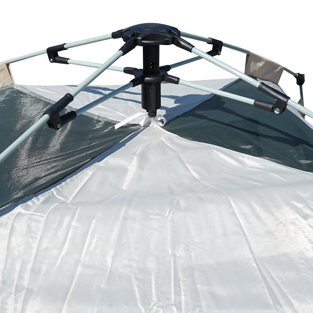 Tenda da campeggio automatica a montaggio rapido per 2 persone, 2 porte, apertura su 4 lati, zanzariera, impermeabile, 240x240x155 cm - immagine 6