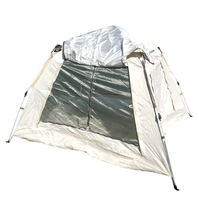 Tenda da campeggio automatica a montaggio rapido per 2 persone, 2 porte, apertura su 4 lati, zanzariera, impermeabile, 240x240x155 cm - immagine 2