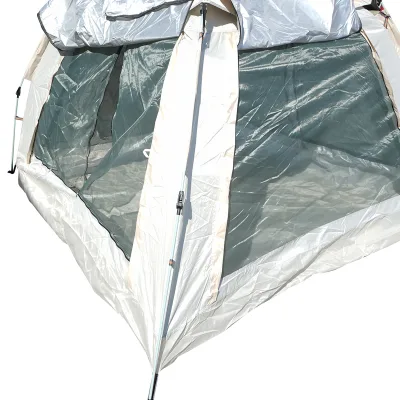 Tenda da campeggio automatica a montaggio rapido per 2 persone, 2 porte, apertura su 4 lati, zanzariera, impermeabile, 240x240x155 cm - immagine 5