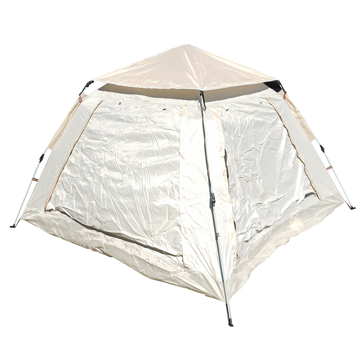 Tenda da campeggio automatica a montaggio rapido per 2 persone, 2 porte, apertura su 4 lati, zanzariera, impermeabile, 240x240x155 cm