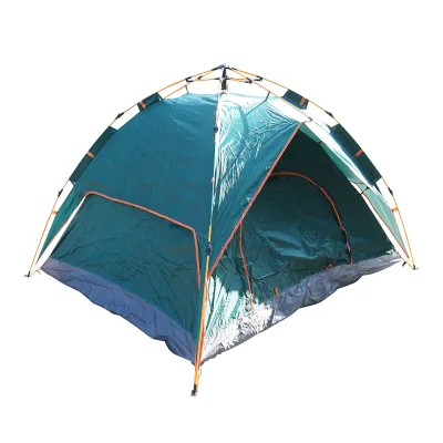 Tenda da campeggio per 2 persone, pieghevole automatica pop-up, impermeabile con protezione UV e zanzariera, 210x210x145 cm - immagine 2