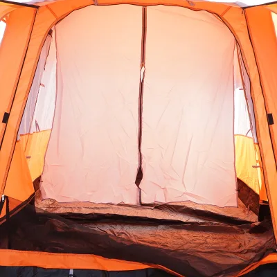 Tenda da campeggio per 2-4 persone con veranda, impermeabile, con protezione UV e zanzariera, 330x210x180 cm - immagine 6