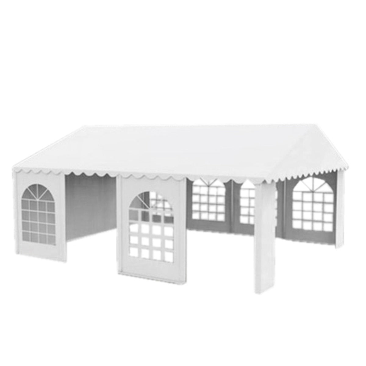 Tenda eventi in PVC con larghezza di 3 m e lunghezza di 4 m, struttura in acciaio zincato. - immagine 3