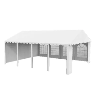 Tenda eventi in PVC con larghezza di 3 m e lunghezza di 8 m, struttura in acciaio zincato. - immagine 2