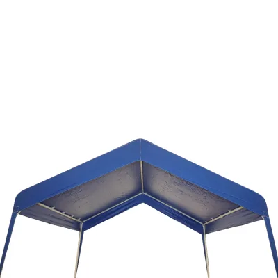 Tenda evento padiglione da giardino 3x3m blu, tetto impermeabile in 2 acque, struttura in acciaio zincato Breckner Germany - immagine 5