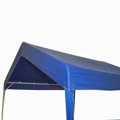 Tenda evento padiglione da giardino 3x3m blu, tetto impermeabile in 2 acque, struttura in acciaio zincato Breckner Germany - immagine 6
