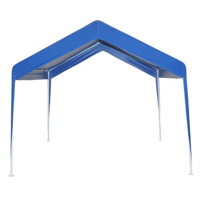 Tenda evento padiglione da giardino 3x3m blu, tetto impermeabile in 2 acque, struttura in acciaio zincato Breckner Germany - immagine 2