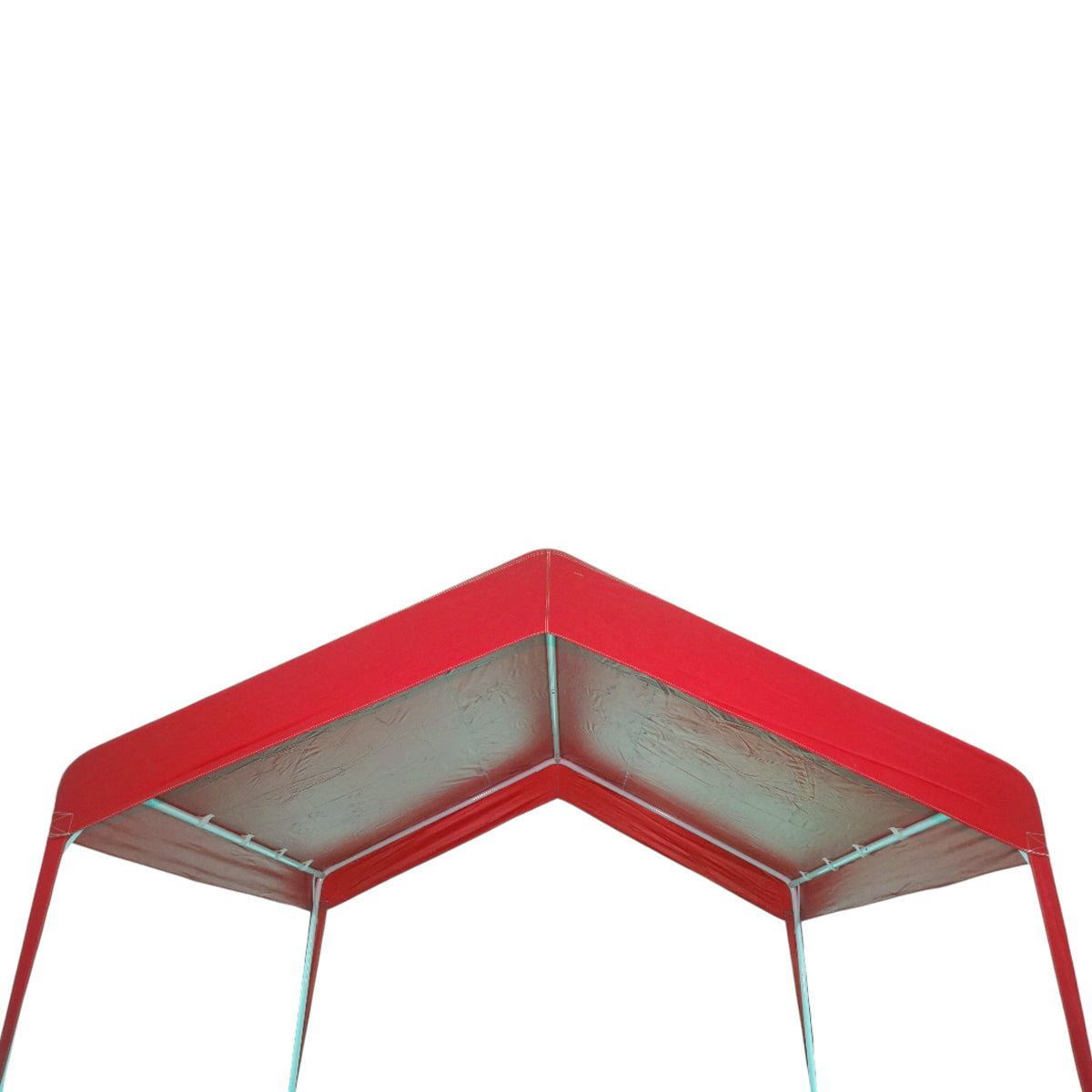 Tenda evento padiglione da giardino 3x3m rossa, tetto impermeabile in 2 acque, struttura in acciaio zincato Breckner Germany - immagine 6