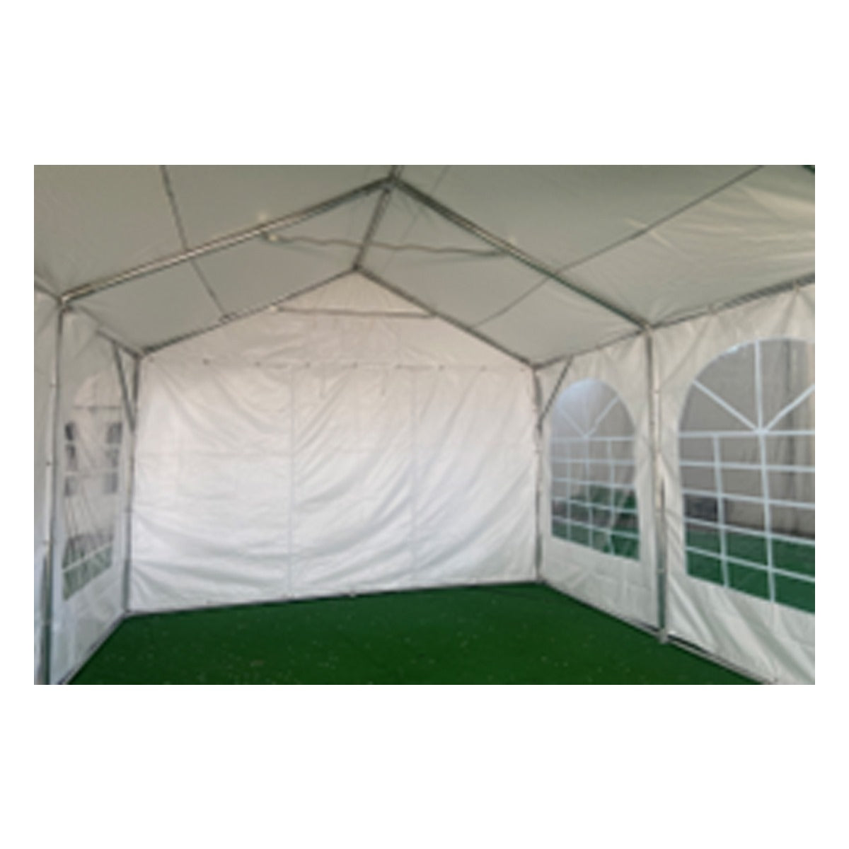 Tenda per eventi in PVC, larghezza 4 m e lunghezza 10 m, struttura in acciaio zincato - immagine 5