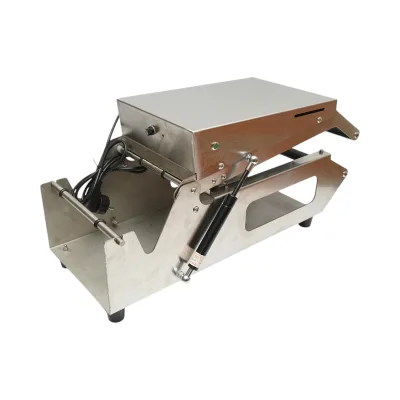 Termosigillatrice manuale per vaschette alimentari  Sigillatrice per vaschette alimentari in acciaio inossidabile-macchina semiautomatica per la sigillatura a caldo di vaschette - immagine 5