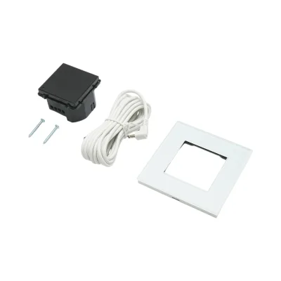 Termostato WiFi per riscaldamento a pavimento e caldaia, display digitale, sensore esterno, cornice in vetro bianco 86x86mm - immagine 5