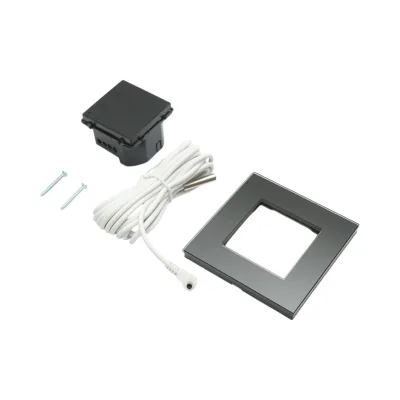 Termostato WiFi per riscaldamento a pavimento e caldaia, display digitale, sensore esterno, cornice in vetro nero 86x86mm - immagine 5