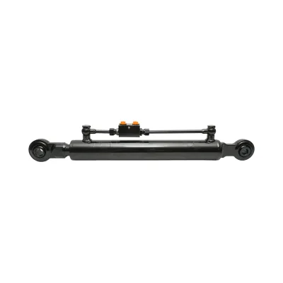 Terzo punto centrale regolabile idraulico, categoria 1–2, lunghezza chiusa 680 mm, corsa 360 mm.