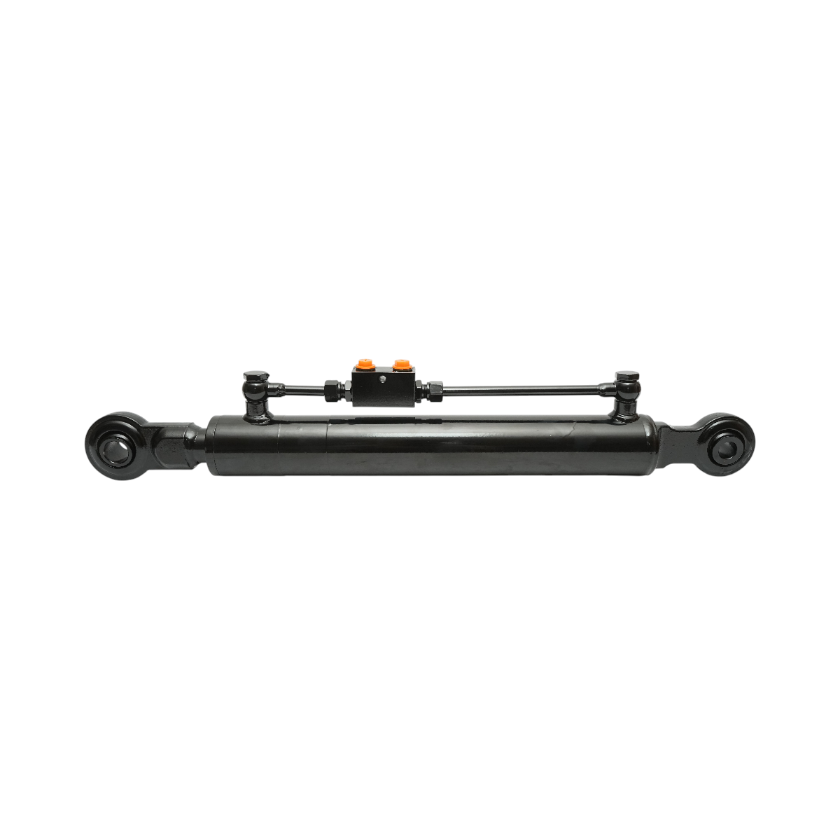 Terzo punto centrale regolabile idraulico, categoria 1–2, lunghezza chiusa 680 mm, corsa 360 mm.