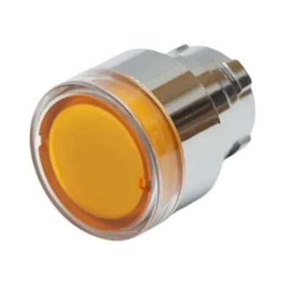 Testa del pulsante di comando illuminata gialla Ø 22mm LAY5 Breckner Germany - immagine 2
