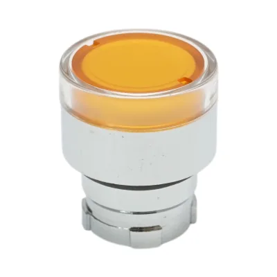 Testa del pulsante di comando illuminata gialla Ø 22mm LAY5 Breckner Germany