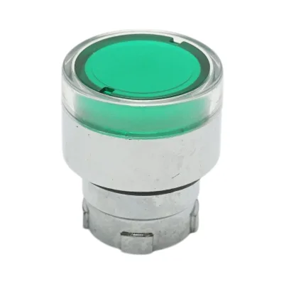 Testa del pulsante di comando illuminato verde Ø 22mm LAY5 Breckner Germany