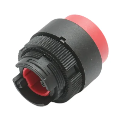 Testa del pulsante di controllo convessa rossa Ø 22mm LAY5 Breckner Germany - immagine 3