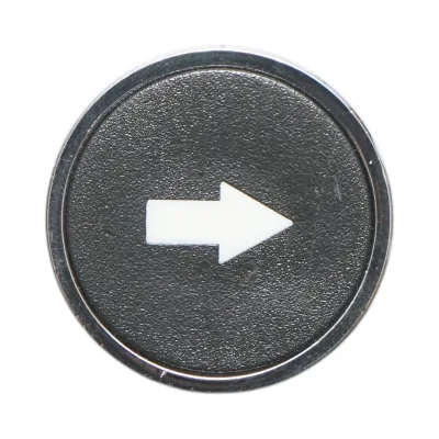 Testa del pulsante di controllo nera freccia verso il basso Ø 22mm LAY5 Breckner Germany - immagine 5