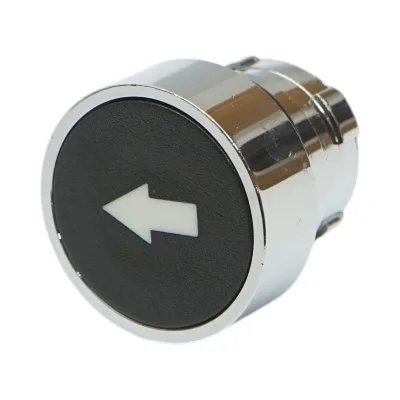 Testa del pulsante di controllo nera freccia verso il basso Ø 22mm LAY5 Breckner Germany - immagine 2