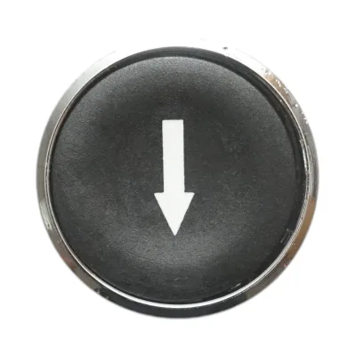 Testa del pulsante di controllo nera, freccia verso il basso Ø 22mm ZBE Breckner Germany - immagine 4