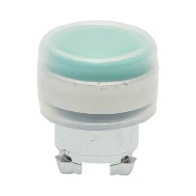 Testa del pulsante di controllo verde con cappuccio protettivo Ø 22mm ZBE Breckner Germany