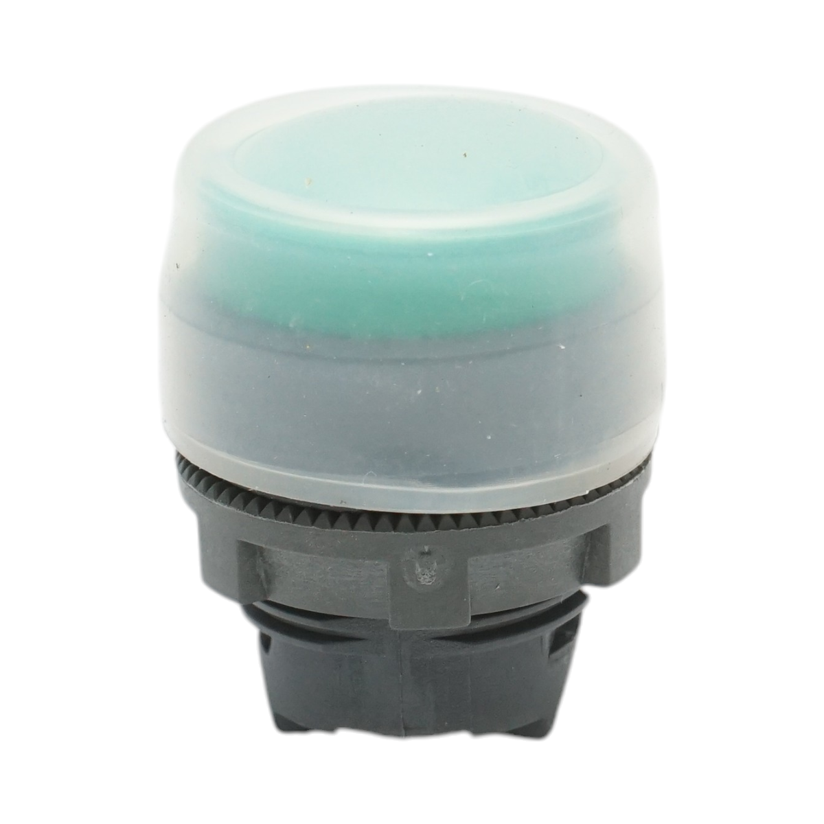 Testa del pulsante di controllo verde con cappuccio protettivo Ø 22mm ZBE Breckner Germany
