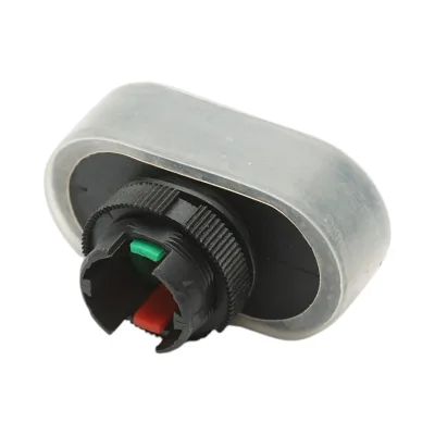 Testa pulsante di comando doppio rosso-verde con cappuccio protettivo Ø 22mm LAY5 Breckner Germany - immagine 3