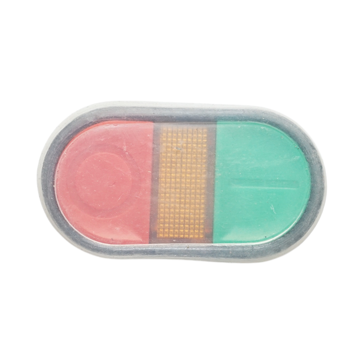 Testa pulsante di comando doppio rosso-verde con cappuccio protettivo Ø 22mm LAY5 Breckner Germany - immagine 4