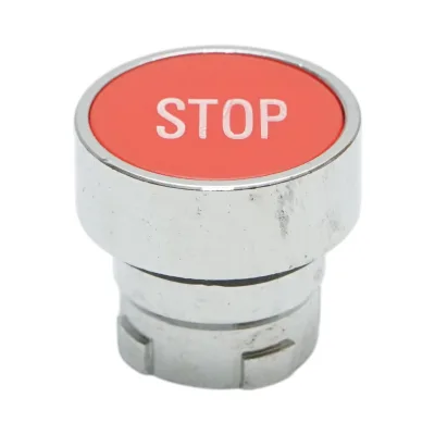 Testa pulsante di comando STOP rosso Ø 22mm LAY5 Breckner Germany