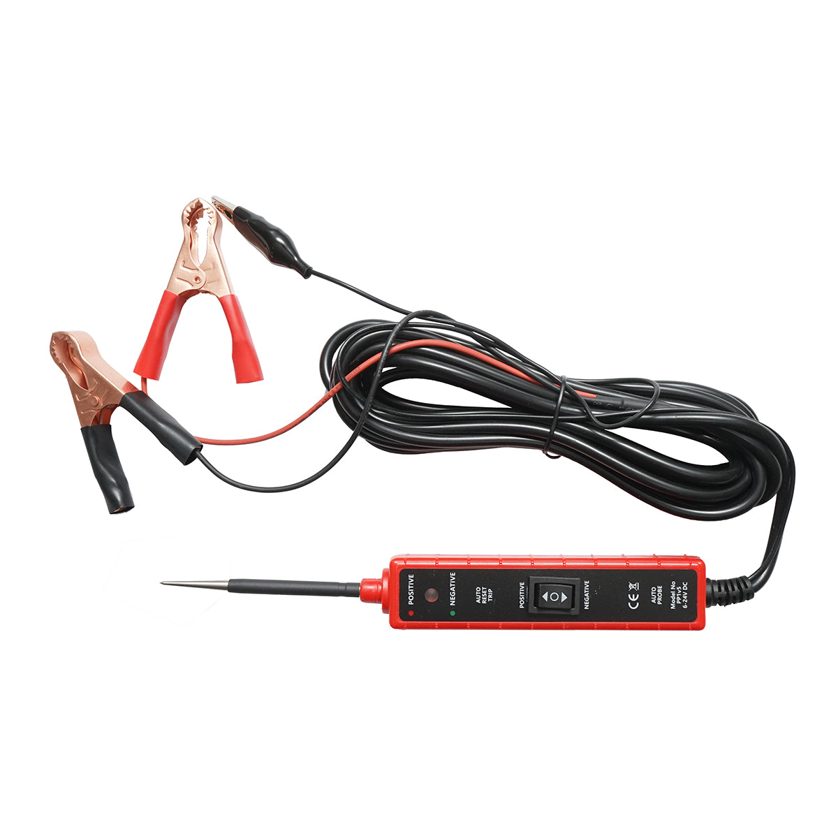 Tester di tensione per circuiti elettrici 6V-24V DC, cavo da 4 m, protezione da sovracorrente 7A Breckner Germany - immagine 2