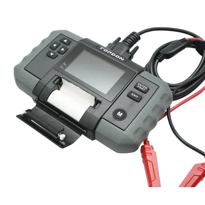 Tester digitale per batterie con stampante 12-24V, protezione da polarità 100-2000A BT600 - immagine 3