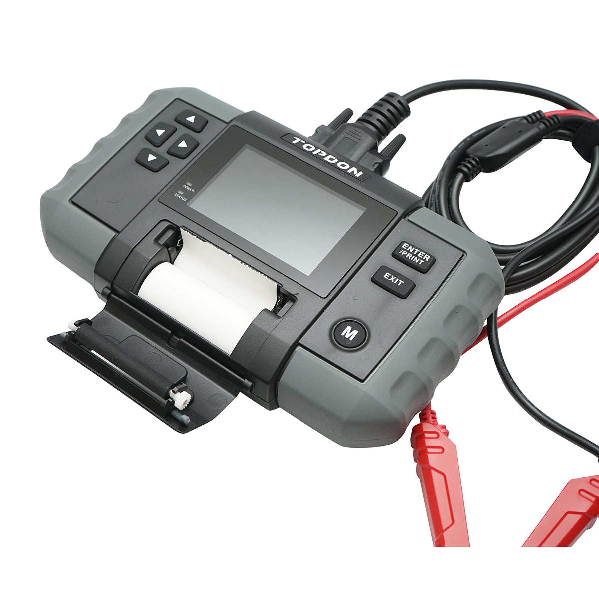 Tester digitale per batterie con stampante 12-24V, protezione da polarità 100-2000A BT600 - immagine 3