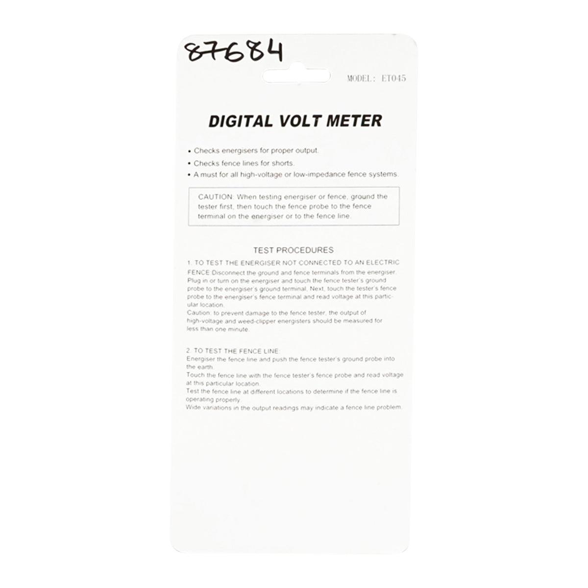 Tester per recinto elettrico, tester di tensione recinzioni elettriche DIGITALE Breckner Germany - immagine 4