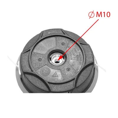 Testina universale per decespugliatore con filo da 2,5 mm e filettatura di montaggio M10 x P1,25LH Breckner Germany - immagine 4