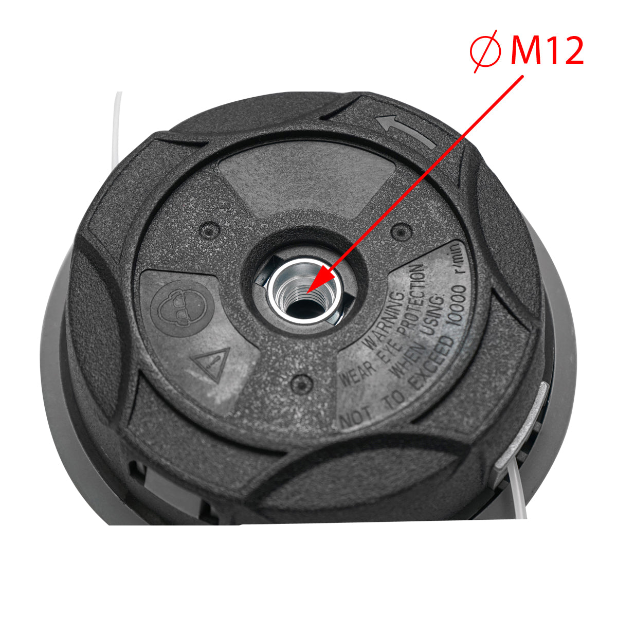 Testina universale per decespugliatore con filo da 2,5 mm e filettatura di montaggio M12 x P1,25LH Breckner Germany - immagine 3
