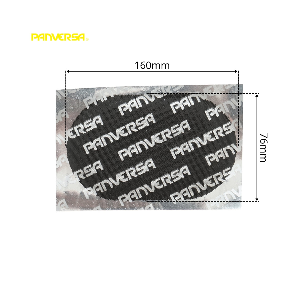 Toppe di vulcanizzazione ovali 76x160mm PP9 per camere d'aria 10 pz/set Panversa - immagine 3