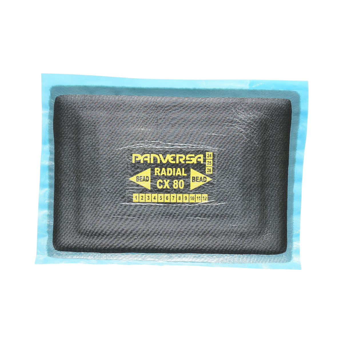 Toppe di vulcanizzazione radiali 133x196mm per pneumatici 5 pz/scatola CX-80 Panversa - immagine 4