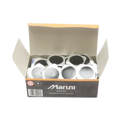 Toppe rotonde per vulcanizzazione di camere d'aria per biciclette, motociclette, carriole, passeggini, BB-R da 25 mm, Maruni Japan, 24 pezzi/scatola - immagine 2