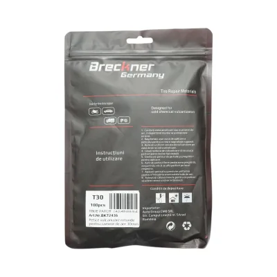 Toppe vulcanizzanti rotonde universali da 30 mm per camere d'aria, 100 pezzi/set Breckner Germany - immagine 2