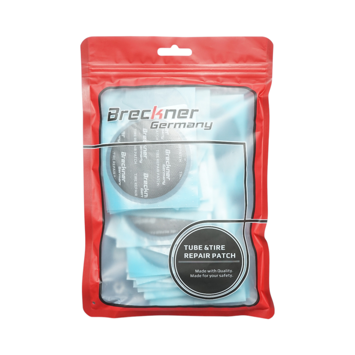 Toppe vulcanizzanti universali rotonde da 75 mm per camere d'aria, set da 25 pezzi Breckner Germany
