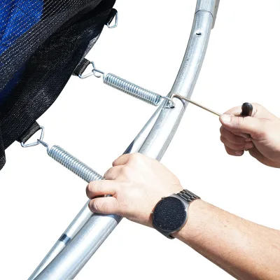 Trampolino 366 cm con scaletta e rete laterale, max 150 kg, Breckner Germany - immagine 3