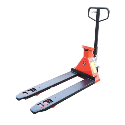 Transpallet manuale 2T con bilancia elettronica e ruote in poliuretano (silicone) birullo– Breckner Germany - immagine 5