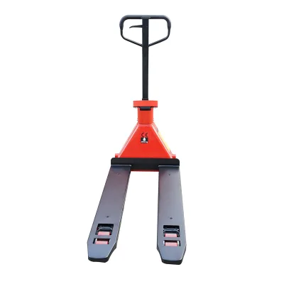 Transpallet manuale 2T con bilancia elettronica e ruote in poliuretano (silicone) birullo– Breckner Germany - immagine 4