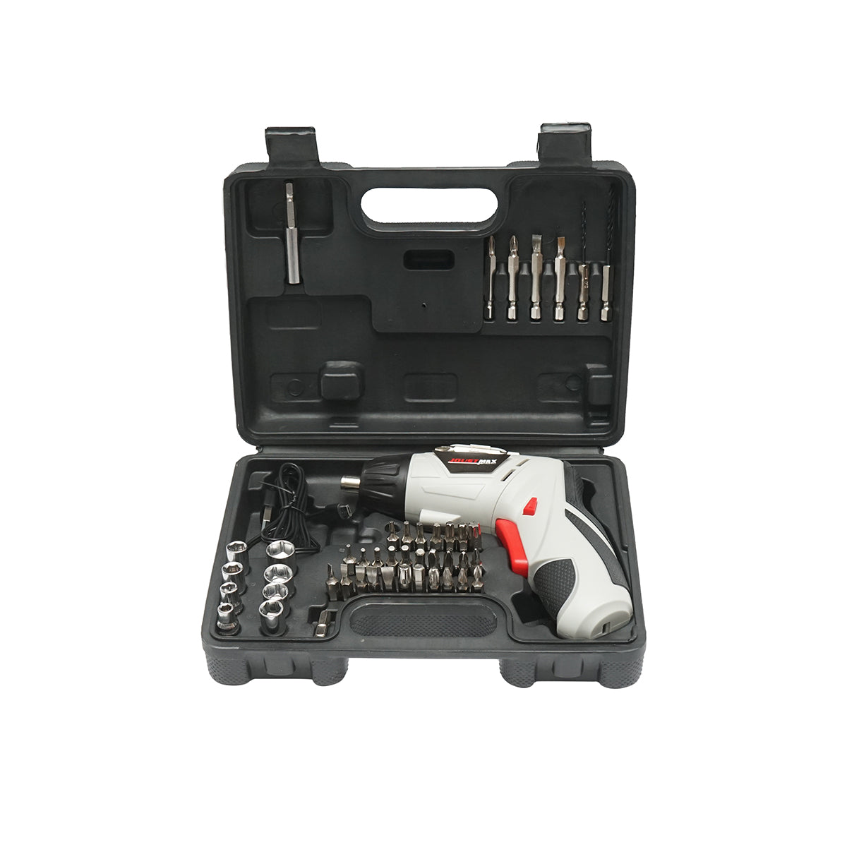 Trapano e avvitatore elettrico con batteria da 4,2 V 1300 mAh e 2 accessori Joustmax - immagine 3