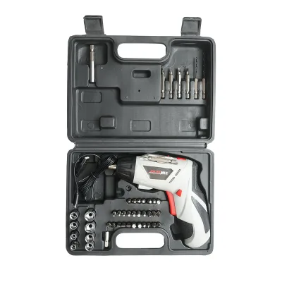 Trapano e avvitatore elettrico con batteria da 4,2 V 1300 mAh e 45 accessori Joustmax - immagine 4