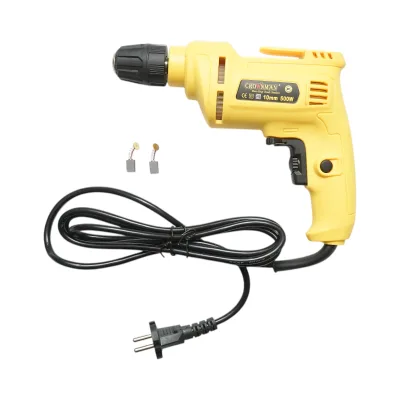 Trapano e cacciavite Crownman da 500 W, mandrino autoserrante da 10 mm, velocità 3300 giri/min - immagine 2